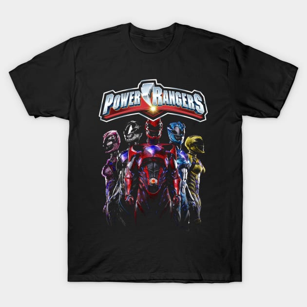 Yellow Power Ranger Courage In Every Strike T-Shirt by RonaldEpperlyPrice